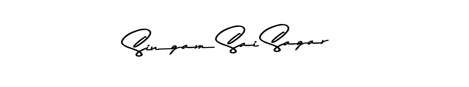 Singam Sai Sagar stylish signature style. Best Handwritten Sign (Asem Kandis PERSONAL USE) for my name. Handwritten Signature Collection Ideas for my name Singam Sai Sagar. Singam Sai Sagar signature style 9 images and pictures png