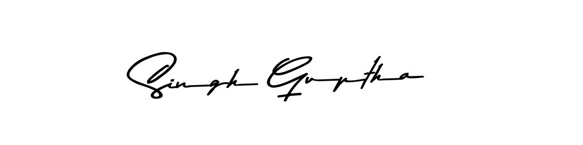 This is the best signature style for the Singh Guptha name. Also you like these signature font (Asem Kandis PERSONAL USE). Mix name signature. Singh Guptha signature style 9 images and pictures png