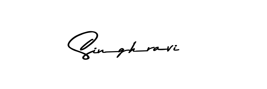 How to make Singhravi name signature. Use Asem Kandis PERSONAL USE style for creating short signs online. This is the latest handwritten sign. Singhravi signature style 9 images and pictures png