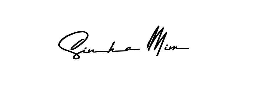 Make a beautiful signature design for name Sinha Mim. Use this online signature maker to create a handwritten signature for free. Sinha Mim signature style 9 images and pictures png