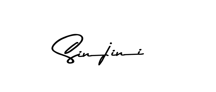 Design your own signature with our free online signature maker. With this signature software, you can create a handwritten (Asem Kandis PERSONAL USE) signature for name Sinjini. Sinjini signature style 9 images and pictures png
