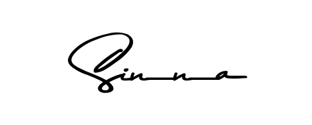 Design your own signature with our free online signature maker. With this signature software, you can create a handwritten (Asem Kandis PERSONAL USE) signature for name Sinna. Sinna signature style 9 images and pictures png