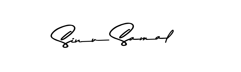 Design your own signature with our free online signature maker. With this signature software, you can create a handwritten (Asem Kandis PERSONAL USE) signature for name Sinu Samal. Sinu Samal signature style 9 images and pictures png