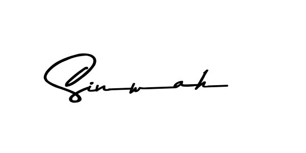 Create a beautiful signature design for name Sinwah. With this signature (Asem Kandis PERSONAL USE) fonts, you can make a handwritten signature for free. Sinwah signature style 9 images and pictures png