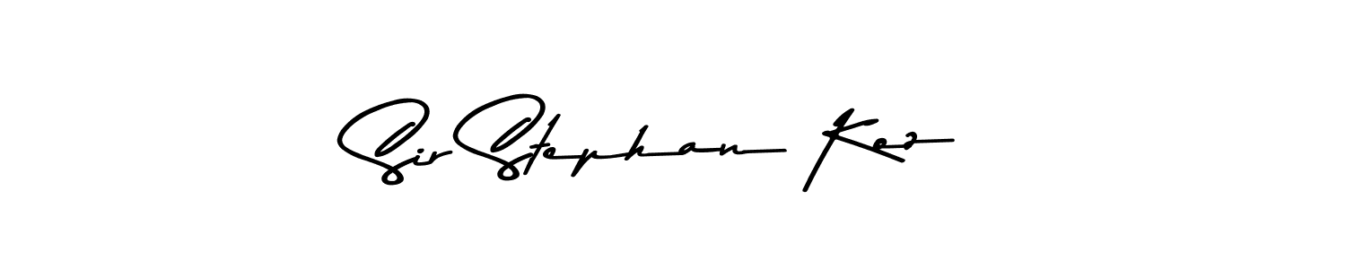 How to make Sir Stephan Koz signature? Asem Kandis PERSONAL USE is a professional autograph style. Create handwritten signature for Sir Stephan Koz name. Sir Stephan Koz signature style 9 images and pictures png