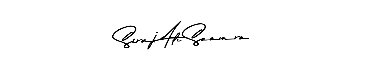 Design your own signature with our free online signature maker. With this signature software, you can create a handwritten (Asem Kandis PERSONAL USE) signature for name Siraj Ali Soomro. Siraj Ali Soomro signature style 9 images and pictures png