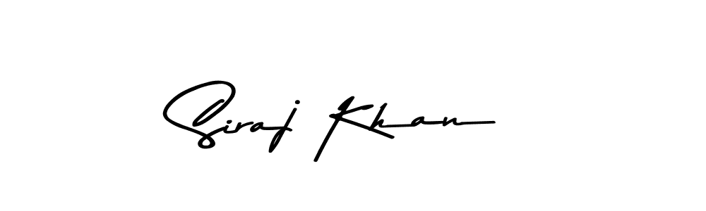 Design your own signature with our free online signature maker. With this signature software, you can create a handwritten (Asem Kandis PERSONAL USE) signature for name Siraj Khan. Siraj Khan signature style 9 images and pictures png