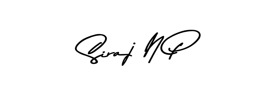 Siraj N P stylish signature style. Best Handwritten Sign (Asem Kandis PERSONAL USE) for my name. Handwritten Signature Collection Ideas for my name Siraj N P. Siraj N P signature style 9 images and pictures png