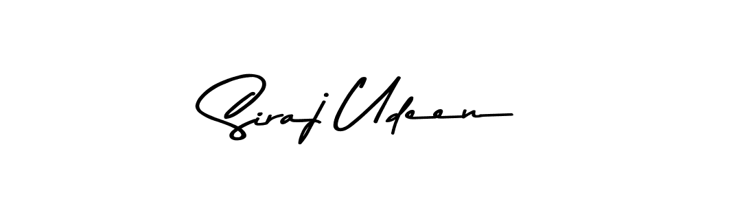 Use a signature maker to create a handwritten signature online. With this signature software, you can design (Asem Kandis PERSONAL USE) your own signature for name Siraj Udeen. Siraj Udeen signature style 9 images and pictures png