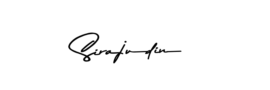 Design your own signature with our free online signature maker. With this signature software, you can create a handwritten (Asem Kandis PERSONAL USE) signature for name Sirajudin. Sirajudin signature style 9 images and pictures png