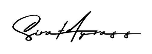 Try this chic Sirat Ayrass handwritten sign style. Using Asem Kandis PERSONAL USE font elements, it gives your name a sleek, memorable identity. Sirat Ayrass signature style 9 images and pictures png