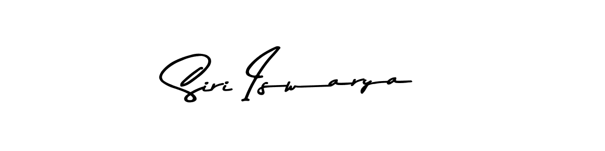 Make a beautiful signature design for name Siri Iswarya. With this signature (Asem Kandis PERSONAL USE) style, you can create a handwritten signature for free. Siri Iswarya signature style 9 images and pictures png