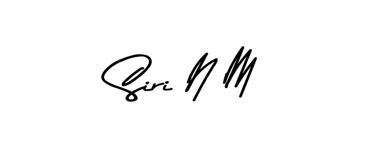 Design your own signature with our free online signature maker. With this signature software, you can create a handwritten (Asem Kandis PERSONAL USE) signature for name Siri N M. Siri N M signature style 9 images and pictures png