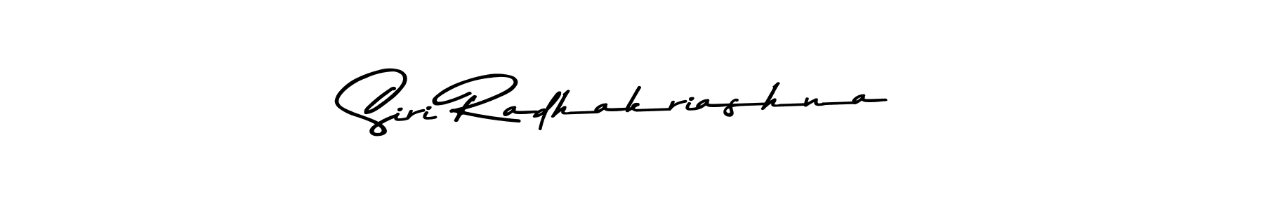 How to make Siri Radhakriashna signature? Asem Kandis PERSONAL USE is a professional autograph style. Create handwritten signature for Siri Radhakriashna name. Siri Radhakriashna signature style 9 images and pictures png