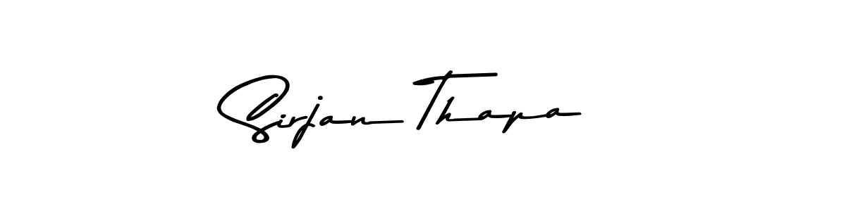 You should practise on your own different ways (Asem Kandis PERSONAL USE) to write your name (Sirjan Thapa) in signature. don't let someone else do it for you. Sirjan Thapa signature style 9 images and pictures png