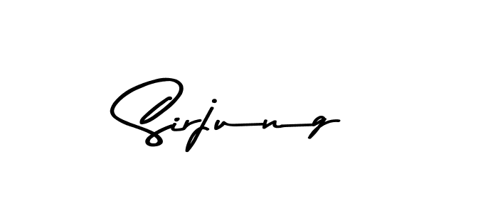 Similarly Asem Kandis PERSONAL USE is the best handwritten signature design. Signature creator online .You can use it as an online autograph creator for name Sirjung. Sirjung signature style 9 images and pictures png