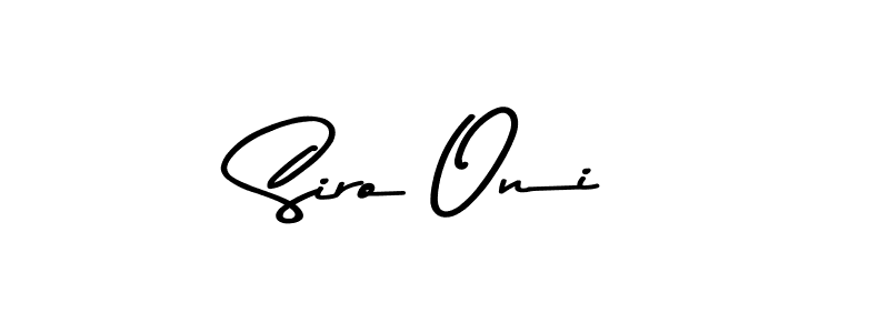 How to make Siro Oni signature? Asem Kandis PERSONAL USE is a professional autograph style. Create handwritten signature for Siro Oni name. Siro Oni signature style 9 images and pictures png