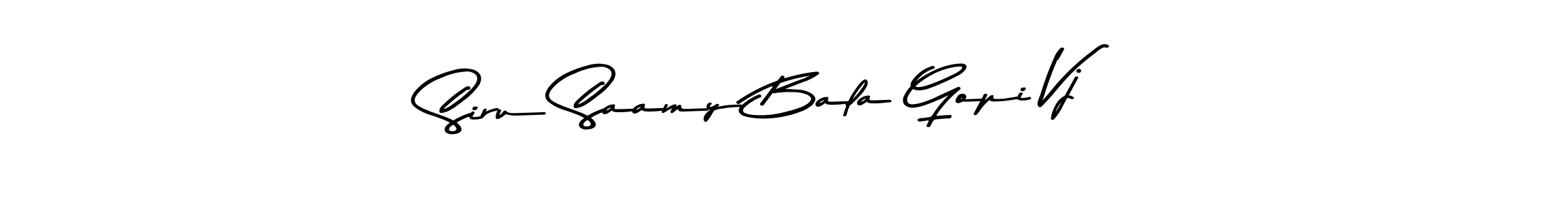 Design your own signature with our free online signature maker. With this signature software, you can create a handwritten (Asem Kandis PERSONAL USE) signature for name Siru Saamy Bala Gopi Vj. Siru Saamy Bala Gopi Vj signature style 9 images and pictures png