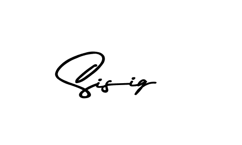 This is the best signature style for the Sisig name. Also you like these signature font (Asem Kandis PERSONAL USE). Mix name signature. Sisig signature style 9 images and pictures png