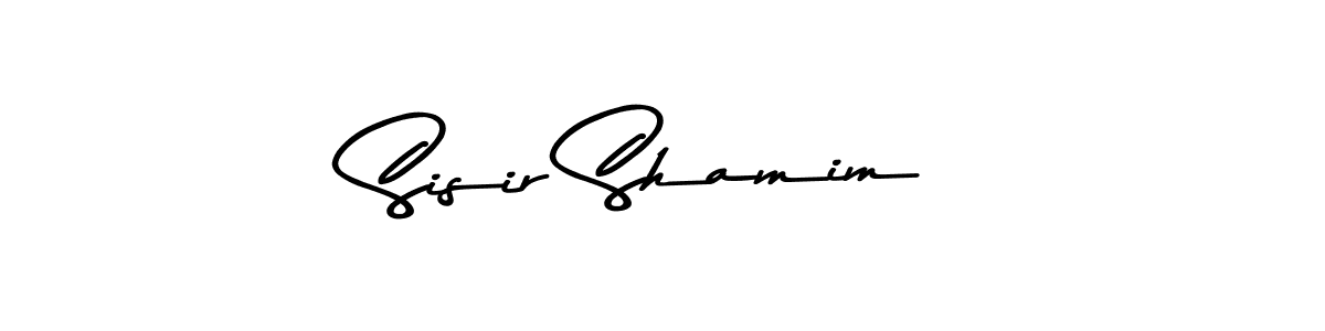 The best way (Asem Kandis PERSONAL USE) to make a short signature is to pick only two or three words in your name. The name Sisir Shamim include a total of six letters. For converting this name. Sisir Shamim signature style 9 images and pictures png