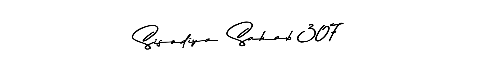 How to make Sisodiya  Sahab 307 name signature. Use Asem Kandis PERSONAL USE style for creating short signs online. This is the latest handwritten sign. Sisodiya  Sahab 307 signature style 9 images and pictures png