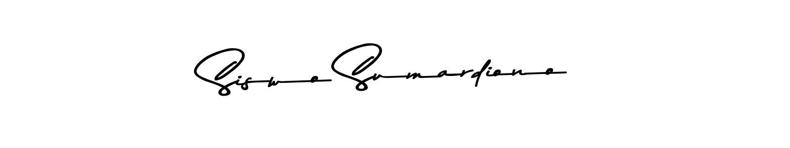 Make a beautiful signature design for name Siswo Sumardiono. With this signature (Asem Kandis PERSONAL USE) style, you can create a handwritten signature for free. Siswo Sumardiono signature style 9 images and pictures png