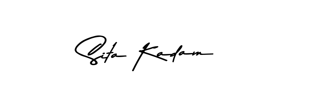 Create a beautiful signature design for name Sita Kadam. With this signature (Asem Kandis PERSONAL USE) fonts, you can make a handwritten signature for free. Sita Kadam signature style 9 images and pictures png