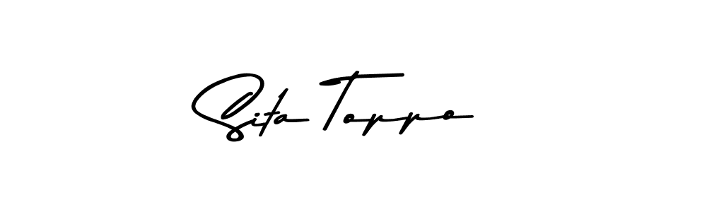 How to make Sita Toppo signature? Asem Kandis PERSONAL USE is a professional autograph style. Create handwritten signature for Sita Toppo name. Sita Toppo signature style 9 images and pictures png