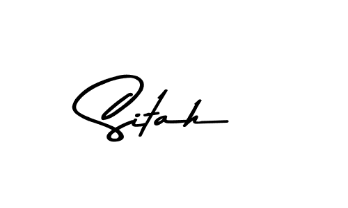 Use a signature maker to create a handwritten signature online. With this signature software, you can design (Asem Kandis PERSONAL USE) your own signature for name Sitah. Sitah signature style 9 images and pictures png