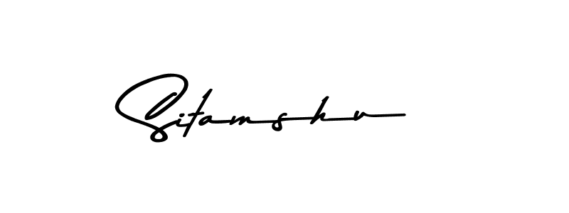 Design your own signature with our free online signature maker. With this signature software, you can create a handwritten (Asem Kandis PERSONAL USE) signature for name Sitamshu. Sitamshu signature style 9 images and pictures png