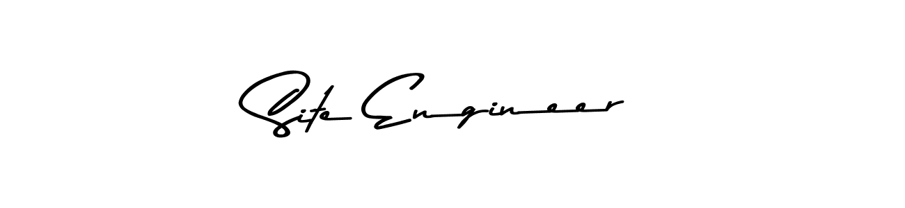 Design your own signature with our free online signature maker. With this signature software, you can create a handwritten (Asem Kandis PERSONAL USE) signature for name Site Engineer. Site Engineer signature style 9 images and pictures png