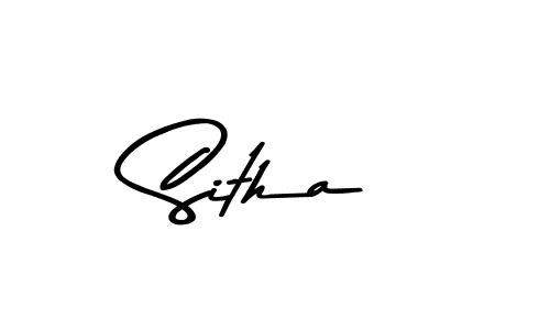 Use a signature maker to create a handwritten signature online. With this signature software, you can design (Asem Kandis PERSONAL USE) your own signature for name Sitha. Sitha signature style 9 images and pictures png