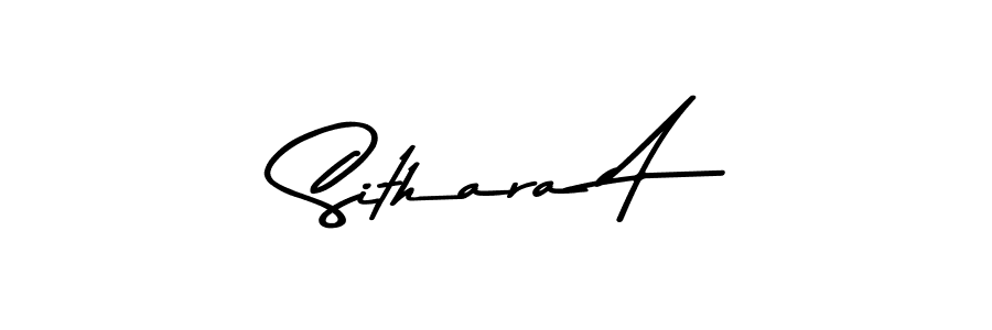 Design your own signature with our free online signature maker. With this signature software, you can create a handwritten (Asem Kandis PERSONAL USE) signature for name Sithara A. Sithara A signature style 9 images and pictures png