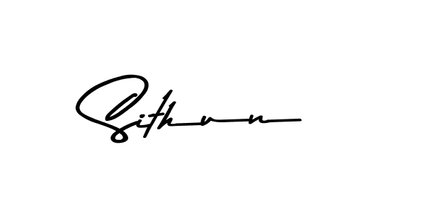 Use a signature maker to create a handwritten signature online. With this signature software, you can design (Asem Kandis PERSONAL USE) your own signature for name Sithun. Sithun signature style 9 images and pictures png