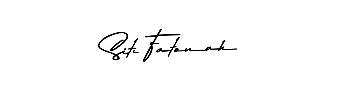 How to make Siti Fatonah signature? Asem Kandis PERSONAL USE is a professional autograph style. Create handwritten signature for Siti Fatonah name. Siti Fatonah signature style 9 images and pictures png