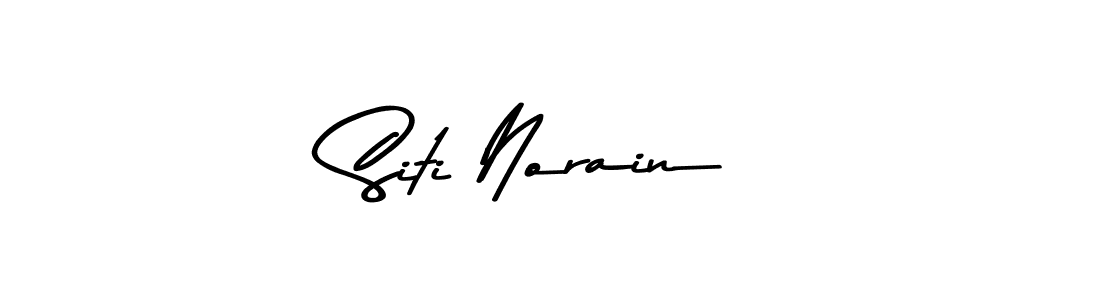 The best way (Asem Kandis PERSONAL USE) to make a short signature is to pick only two or three words in your name. The name Siti Norain include a total of six letters. For converting this name. Siti Norain signature style 9 images and pictures png