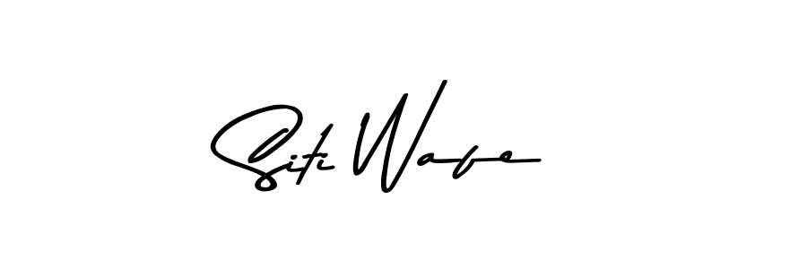 How to make Siti Wafe signature? Asem Kandis PERSONAL USE is a professional autograph style. Create handwritten signature for Siti Wafe name. Siti Wafe signature style 9 images and pictures png