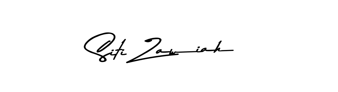 Use a signature maker to create a handwritten signature online. With this signature software, you can design (Asem Kandis PERSONAL USE) your own signature for name Siti Zawiah. Siti Zawiah signature style 9 images and pictures png