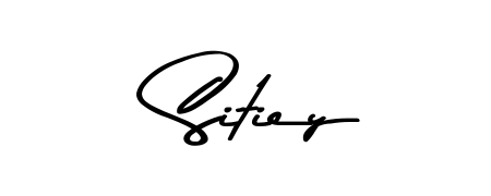 Enhance your business communications with Sitiey signature in Asem Kandis PERSONAL USE lettering. Clean, modern, and universally compatible. Sitiey signature style 9 images and pictures png