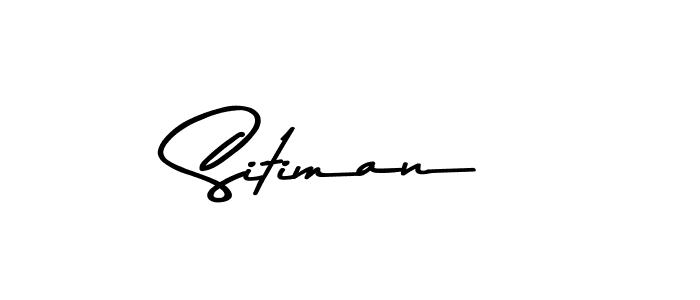 Asem Kandis PERSONAL USE is a professional signature style that is perfect for those who want to add a touch of class to their signature. It is also a great choice for those who want to make their signature more unique. Get Sitiman name to fancy signature for free. Sitiman signature style 9 images and pictures png