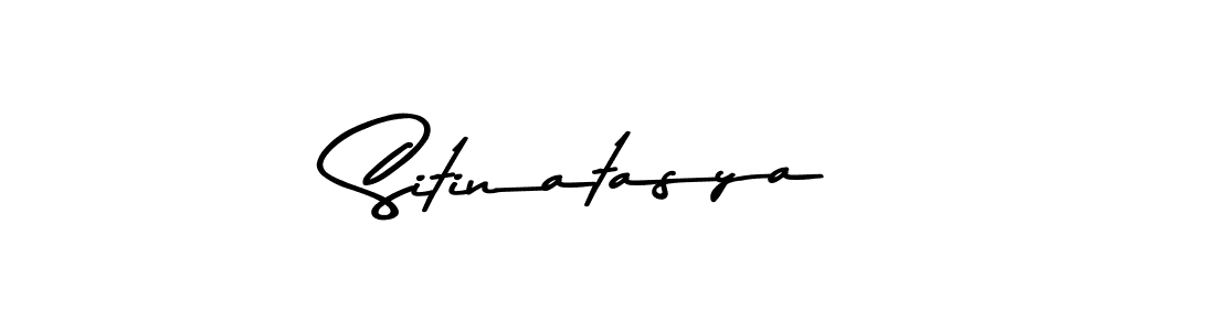Sitinatasya stylish signature style. Best Handwritten Sign (Asem Kandis PERSONAL USE) for my name. Handwritten Signature Collection Ideas for my name Sitinatasya. Sitinatasya signature style 9 images and pictures png