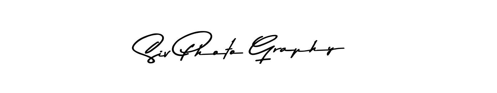 You should practise on your own different ways (Asem Kandis PERSONAL USE) to write your name (Siv Photo Graphy) in signature. don't let someone else do it for you. Siv Photo Graphy signature style 9 images and pictures png