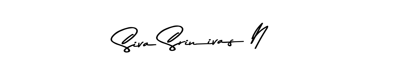 You should practise on your own different ways (Asem Kandis PERSONAL USE) to write your name (Siva Srinivas N) in signature. don't let someone else do it for you. Siva Srinivas N signature style 9 images and pictures png