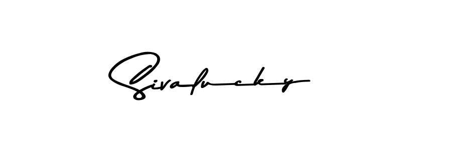 How to make Sivalucky signature? Asem Kandis PERSONAL USE is a professional autograph style. Create handwritten signature for Sivalucky name. Sivalucky signature style 9 images and pictures png