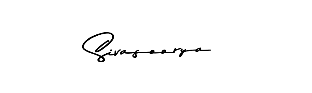 Use a signature maker to create a handwritten signature online. With this signature software, you can design (Asem Kandis PERSONAL USE) your own signature for name Sivasoorya. Sivasoorya signature style 9 images and pictures png