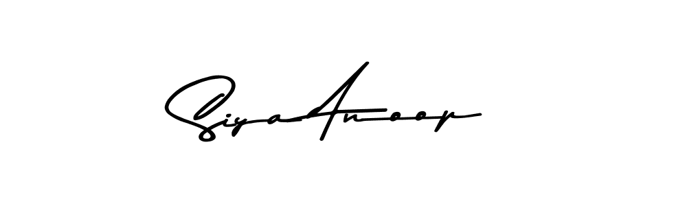 Make a beautiful signature design for name Siya Anoop. With this signature (Asem Kandis PERSONAL USE) style, you can create a handwritten signature for free. Siya Anoop signature style 9 images and pictures png