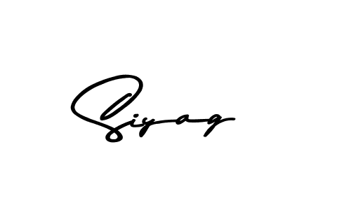 Design your own signature with our free online signature maker. With this signature software, you can create a handwritten (Asem Kandis PERSONAL USE) signature for name Siyag. Siyag signature style 9 images and pictures png
