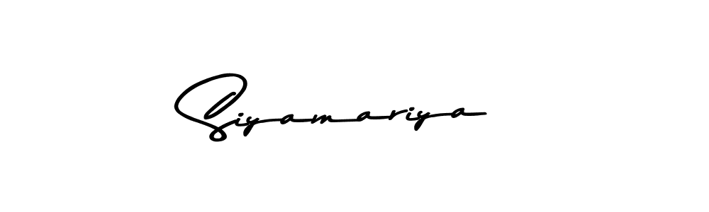Make a beautiful signature design for name Siyamariya. With this signature (Asem Kandis PERSONAL USE) style, you can create a handwritten signature for free. Siyamariya signature style 9 images and pictures png