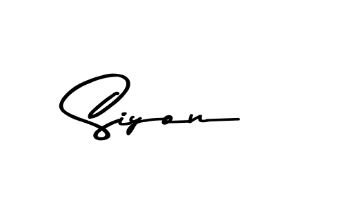 Make a beautiful signature design for name Siyon. Use this online signature maker to create a handwritten signature for free. Siyon signature style 9 images and pictures png