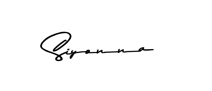 Use a signature maker to create a handwritten signature online. With this signature software, you can design (Asem Kandis PERSONAL USE) your own signature for name Siyonna. Siyonna signature style 9 images and pictures png